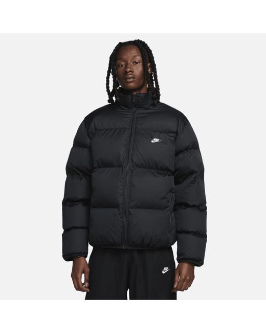 Nike Black Sportswear Club Puffer Jacket 50% Recycled Polyester for men