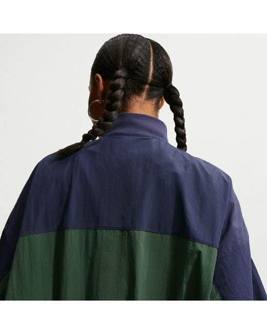 Nike Green Oversized Varsity Jacket