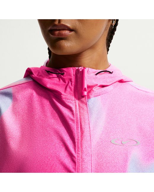 Nike Pink Swift Repel Packable Running Jacket