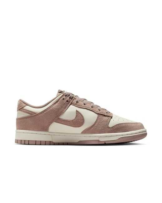 Nike Pink Dunk Low Suede Shoes