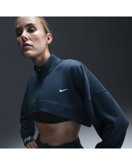 Nike Blue Pro Fleece Top