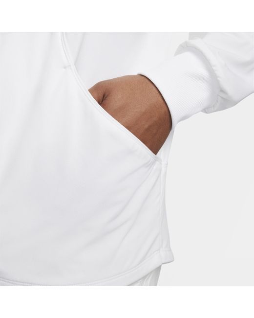 Giacca da tennis dri-fit court advantage di Nike in White da Uomo
