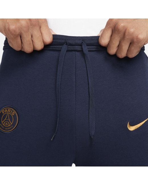 Nike Blue Paris Saint-germain Football French Terry Pants Polyester for men