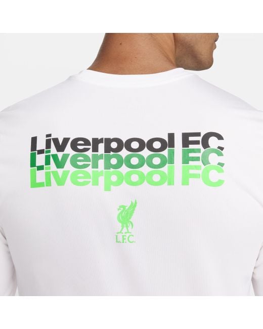 Nike White Liverpool Fc Legend Soccer Long-sleeve T-shirt for men