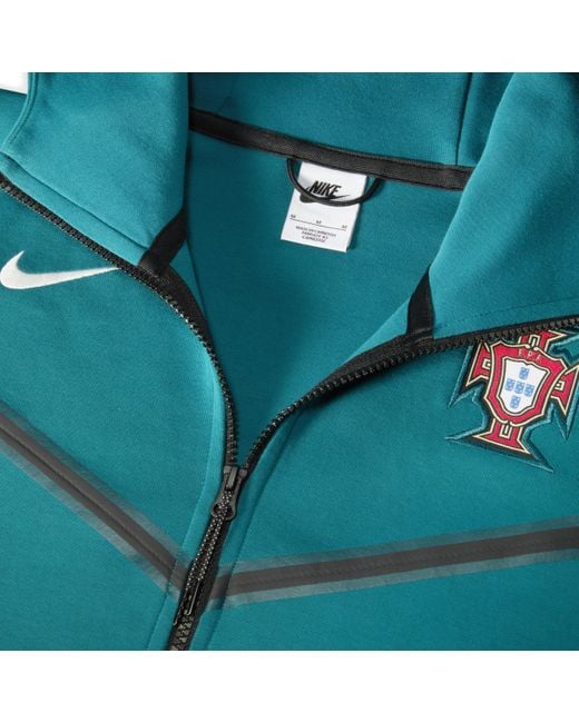 Nike Blue Portugal Tech Fleece Windrunner Football Full-zip Hoodie for men
