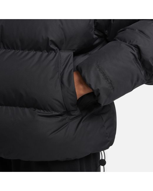 Nike Sportswear Metro Puffer Therma-fit Loose Hooded Jacket in Gray | Lyst