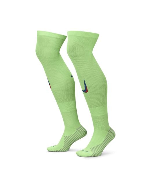 Nike FC Barcelona Double Swoosh Socks in Green Lyst UK