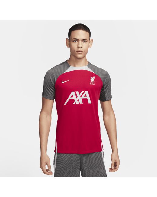 Nike Red Liverpool Fc Strike Dri-fit Soccer Knit Top for men
