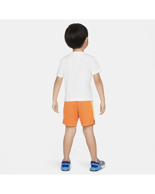 Nike White Hazy Rays Toddler Shorts Set Polyester for men