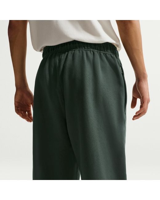 Nike Metallic Solo Swoosh Fleece Open-Hem Pants for men