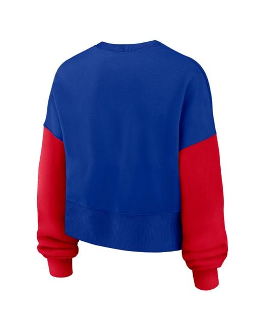 Nike Blue Buffalo Bills Nfl Pullover Crew