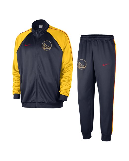 Nike Blue Golden State Warriors Club Courtside City Edition Nba Tracksuit for men