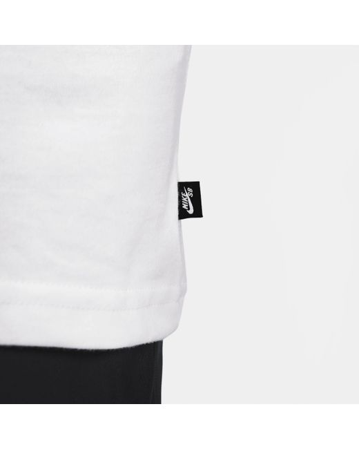 Nike White Sb Long-sleeve Max90 Skate T-shirt for men