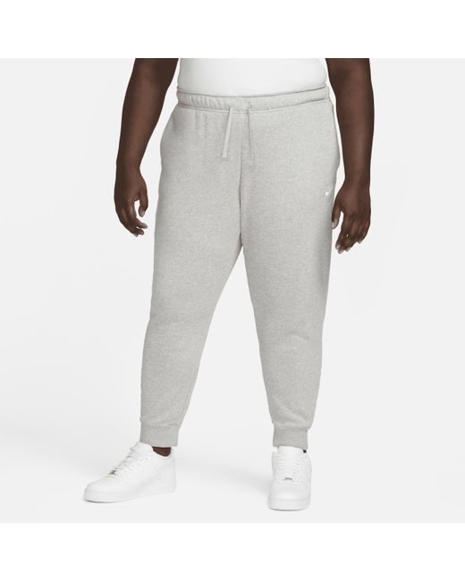 Nike Gray Sportswear Club Fleece Mid-rise Joggers
