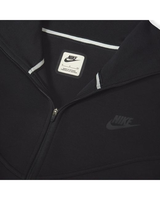 Nike Black Sportswear Tech Fleece Loose Full-zip Track Jacket