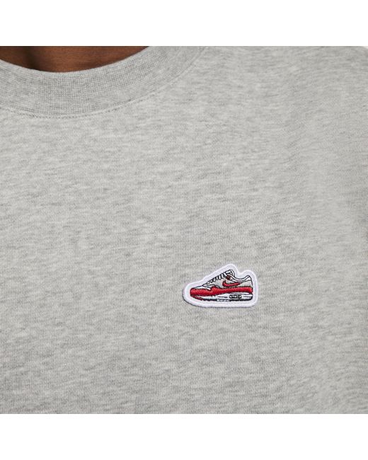 Nike Sportswear Sweatshirt Van Sweatstof Met Ronde Hals in het Gray voor heren