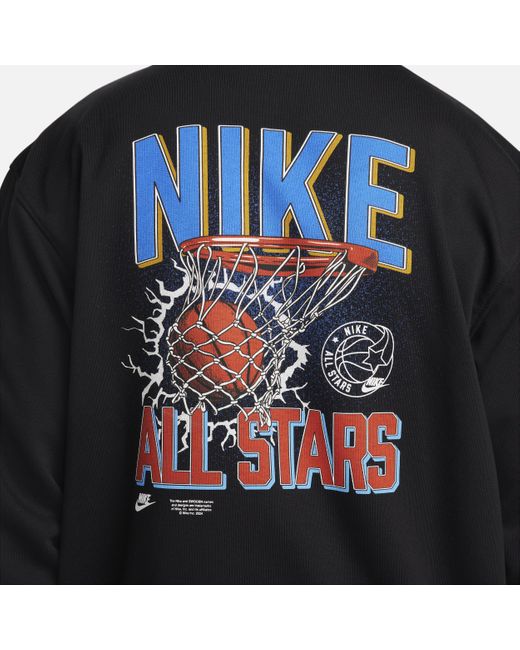 Nike Black Standard Issue Dri-fit French Terry Pullover Basketball Hoodie for men