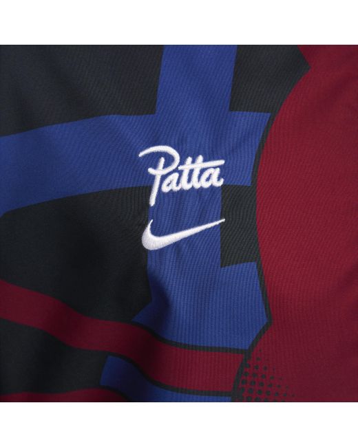 Nike Blue F.c. Barcelona X Patta Football Tracksuit Jacket for men