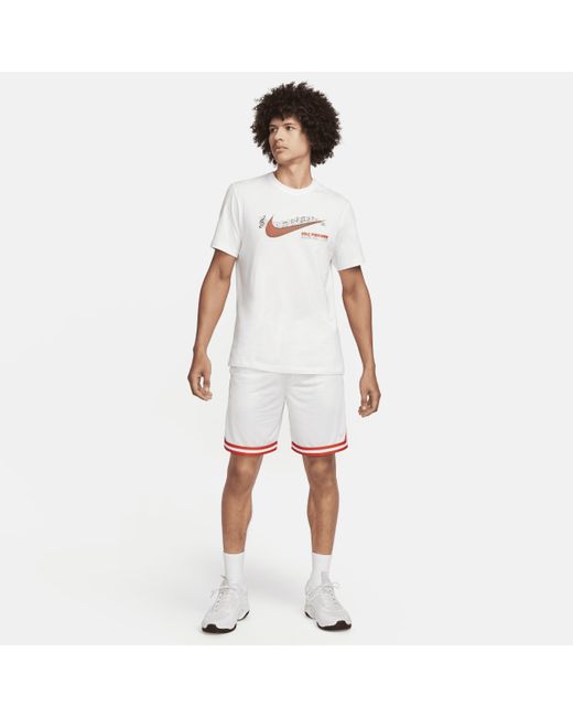Nike Basketbalshirt in het White voor heren