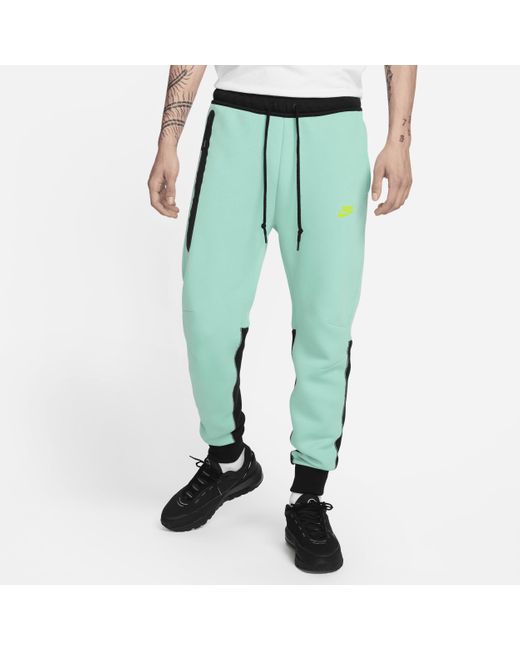Nike Green Sportswear Tech Fleece joggers Cotton for men