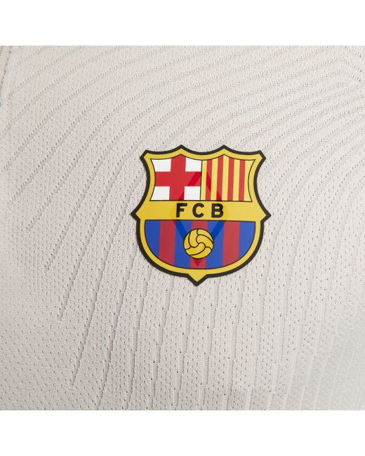 Nike White F.c. Barcelona Strike Elite Dri-fit Adv Knit Football Drill Top 50% Recycled Polyester for men