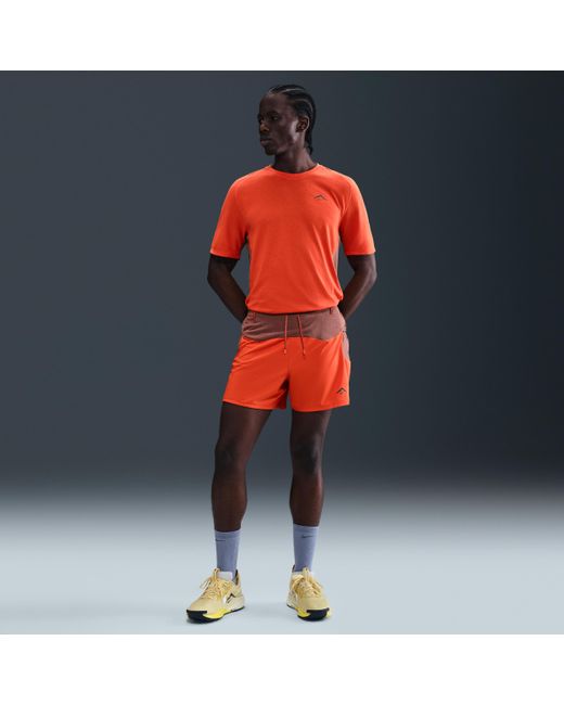 Nike Solar Chase Dri-Fit Adv Short-Sleeve Running Top in Red for Men | Lyst