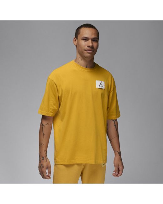 Nike Jordan Flight Essentials Oversized T-shirt in het Yellow voor heren