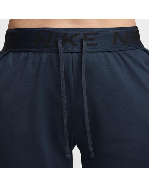 Nike Blue Attack Dri-fit Fitness Mid-rise 5" Unlined Shorts