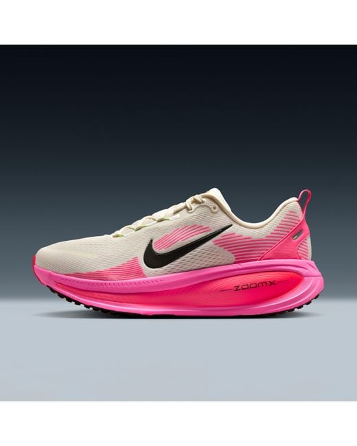 Nike Pink Vomero 18 Road Running Shoes for men