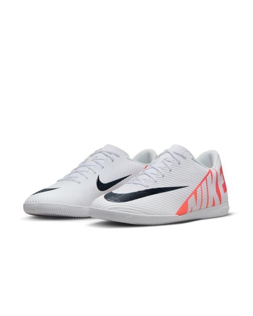 Nike White Mercurial Vapor 15 Club Indoor/Court Low-Top Soccer Shoes for men