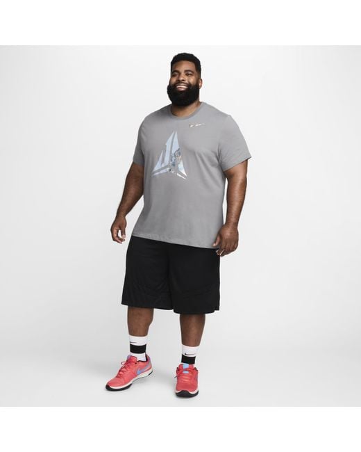 Nike Gray Ja Dri-fit Basketball T-shirt Polyester for men