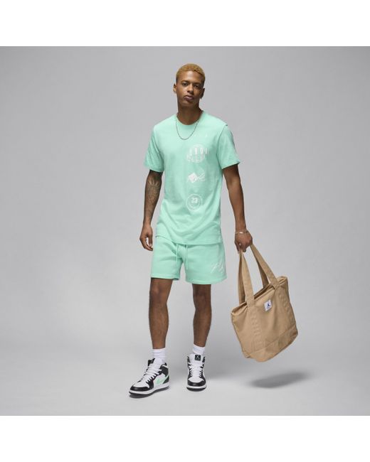 Nike Green Jordan Brand T-shirt Cotton for men