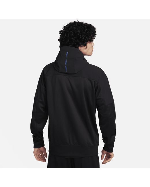 Nike Black Air Max Full-zip Hoodie 50% Recycled Polyester for men