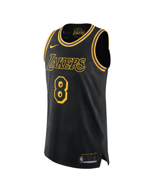 Nike Black Kobe Bryant City Edition Authentic (los Angeles Lakers) Men's Nba Connected Jersey for men