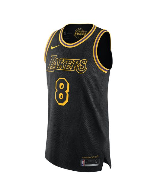 Maglia NBA Connected Kobe Bryant City Edition Authentic (Los Angeles Lakers) di Nike in Black da Uomo