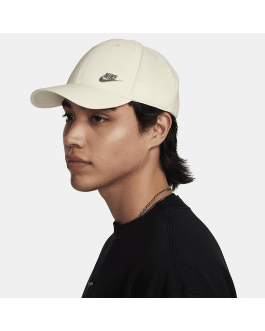 Nike Black Dri-Fit Club Structured Metal Logo Cap
