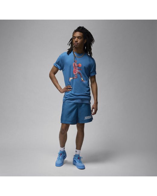 Nike Blue Jordan Flight Essentials T-shirt Cotton for men