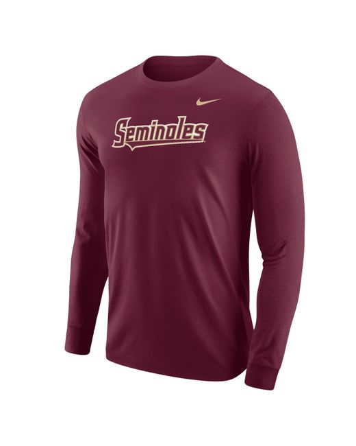 Nike Red Florida State College Long-sleeve T-shirt for men