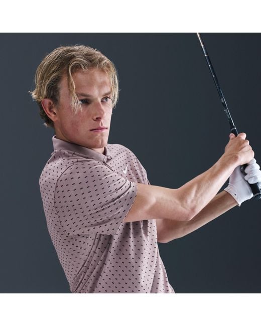 Nike Purple Victory+ Dri-Fit Golf Polo for men