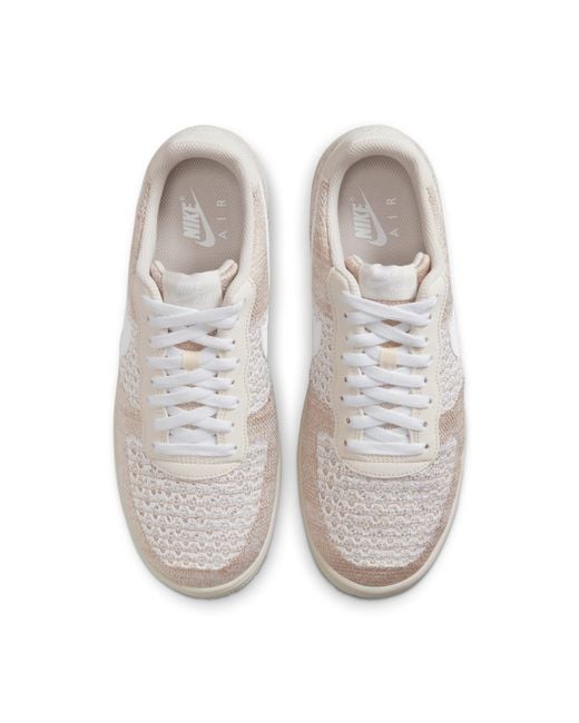 Nike Gray Air Force 1 Flyknit 2.0 Shoes for men
