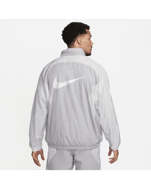 Nike Gray Culture Of Football Therma-fit Repel Hooded Soccer Jacket for men