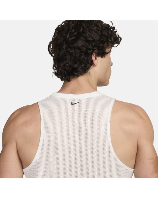 Nike White Rise 365 Running Division Dri-fit Running Tank Top for men