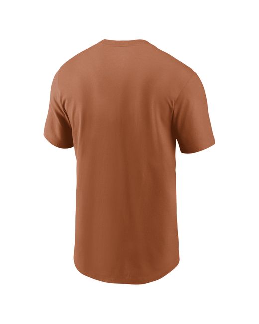 Nike Orange Texas Longhorns Primetime Evergreen Logo College T-shirt for men