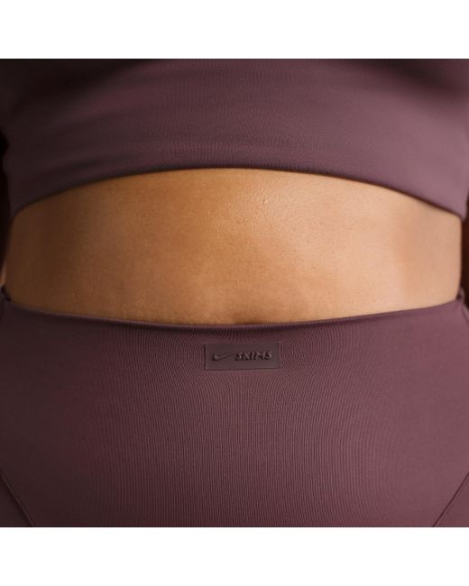 Nike Orange 'Sskims Matte High-Waisted V-Line 26" Leggings