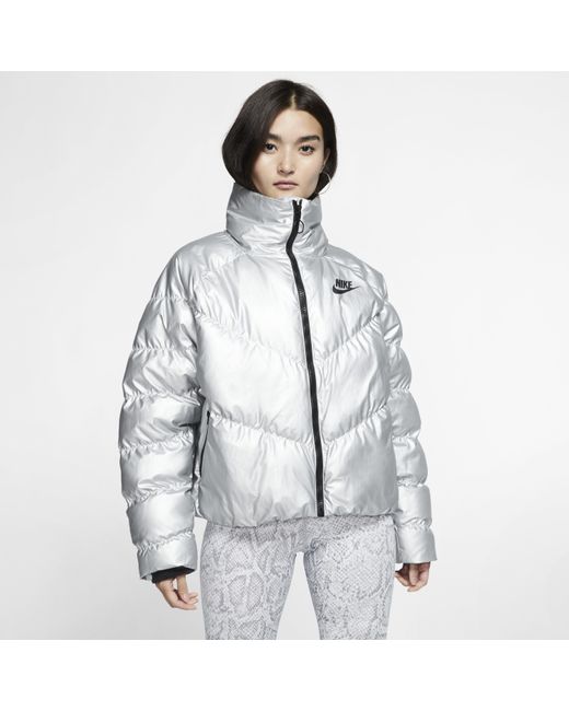 nike silver jacket