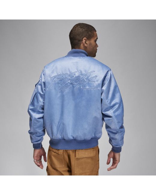 Nike Blue Jordan Essentials Washed Renegade Jacket 50% Recycled Polyester for men