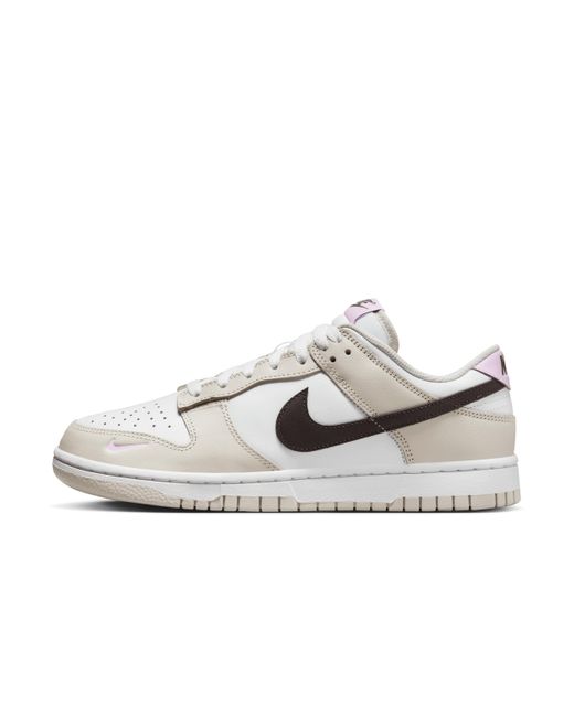 Nike White Dunk Low Shoes Leather