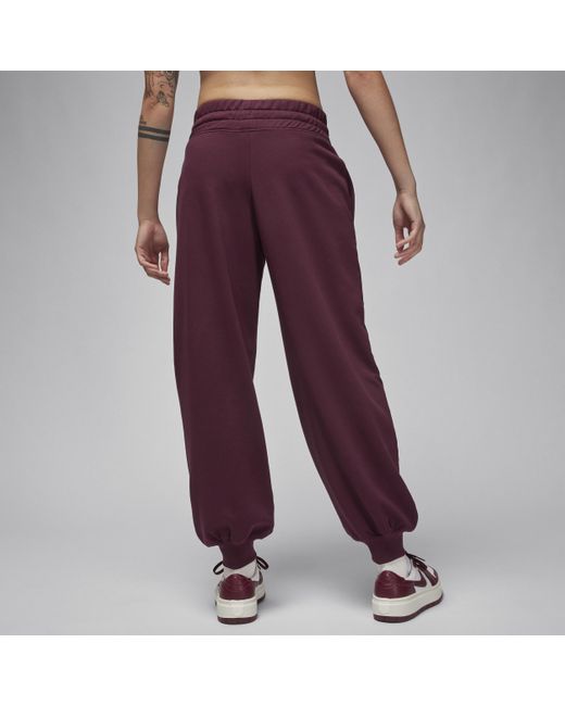 Nike Purple Jordan Sport Graphic Fleece Trousers Cotton