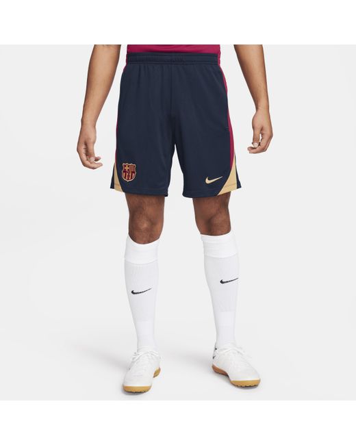 Nike Blue F.c. Barcelona Strike Dri-fit Football Shorts 50% Recycled Polyester for men