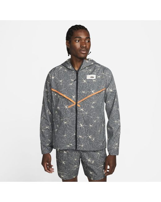 Nike Synthetic Repel Uv D.y.e. Running Windrunner Jacket in Grey (Grey) for Men Lyst Australia